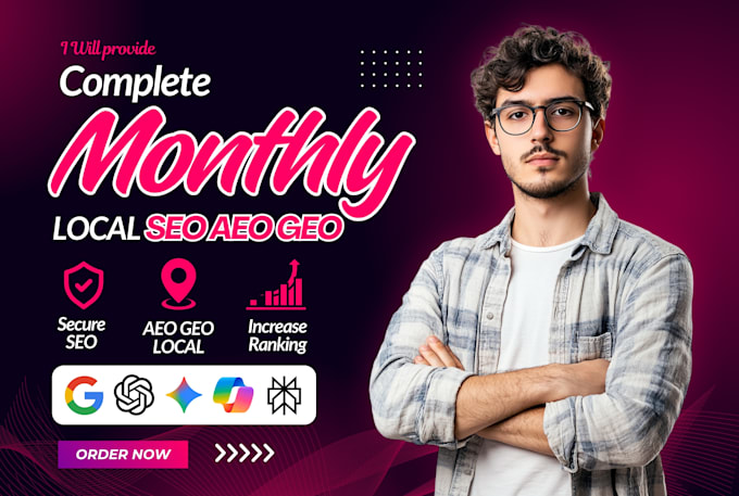 do monthly local seo, GEO, aeo, off page backlinks link building