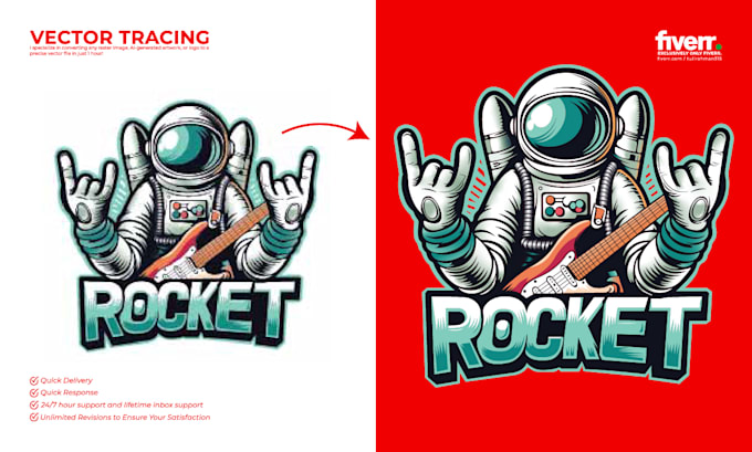 Do convert any raster image or logo to vector in 1 hour by ...