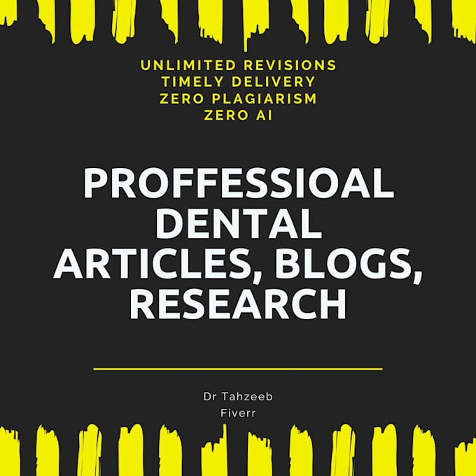 write dental research, case study, systematic review and articles