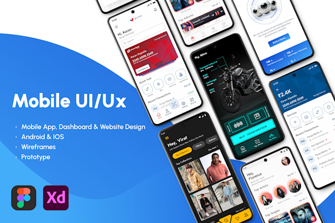 design modern and clean mobile app design