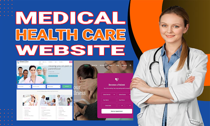 design medical and healthcare website