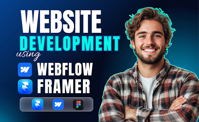 design or develop framer website, webflow website, convert figma to framer