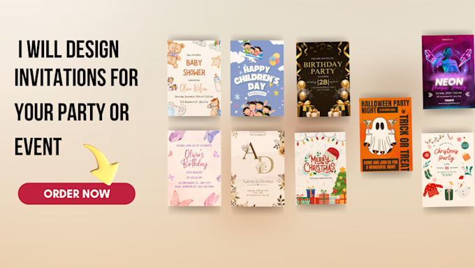 design invitations for your party or event