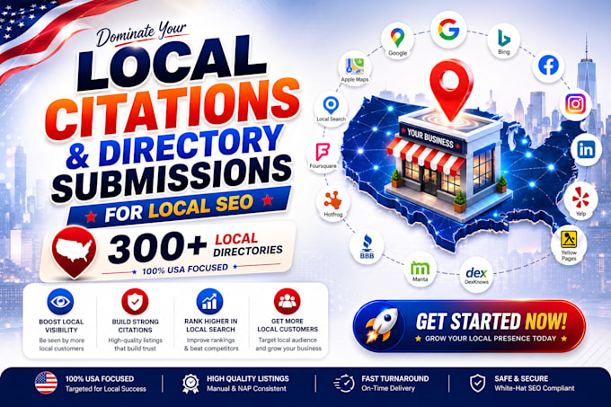 build top 300 USA local citations