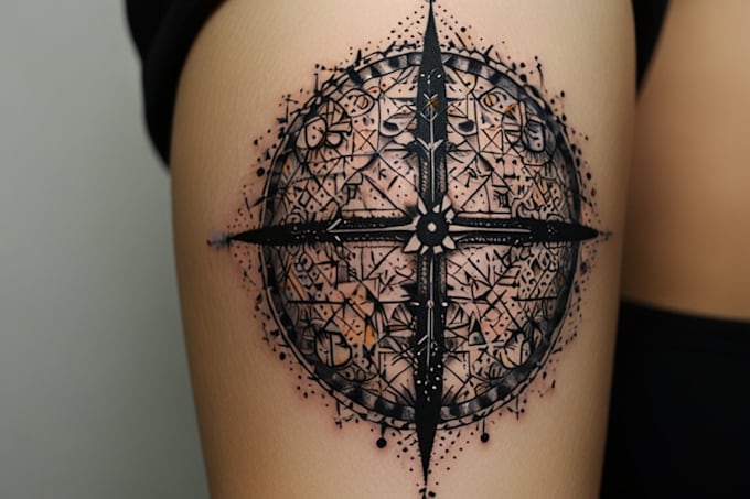 create a dot work tattoo piece for you