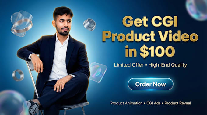 create a cinematic cgi product video ad for your brand