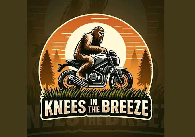 design fun sporty riding motorcycle vibe logo