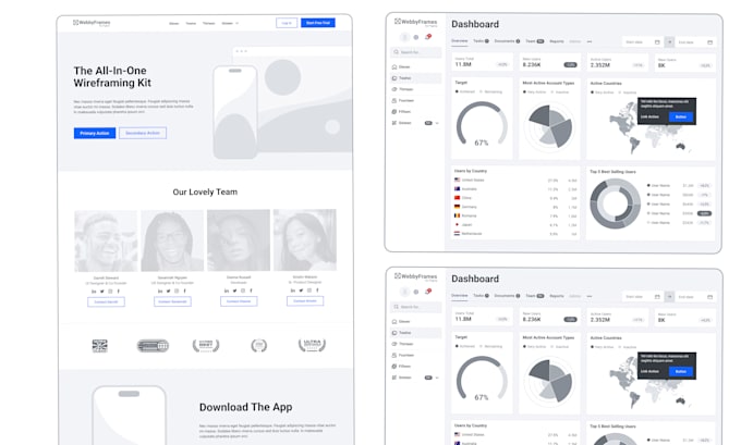 do low fidelity wireframes and redesign website or mobile app