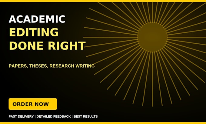 proofread and edit your academic or researches