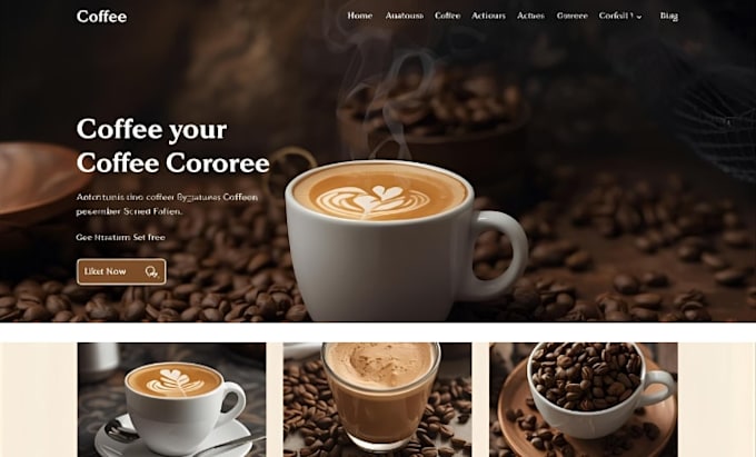 design private label coffee shopify store matcha tea brand dropshipping website