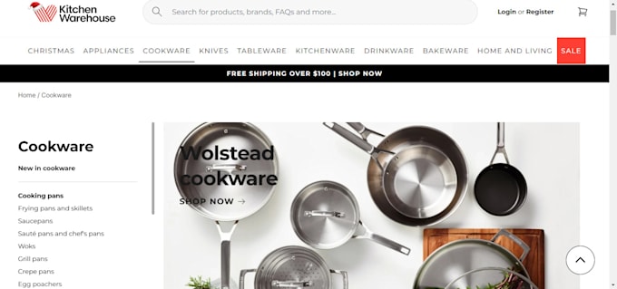 cooking tools shopify store kitchen accessories tools store small pot website