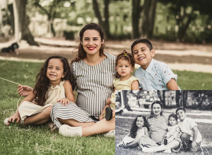 restore and colorize old or damaged photos