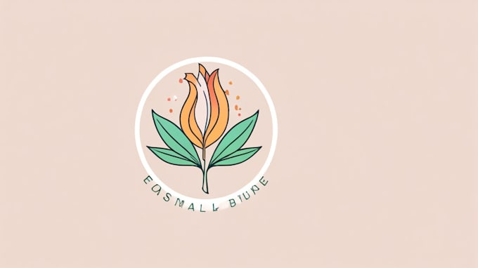 design minimalist line art botanical boho logo