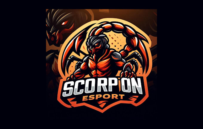 do creative scorpion esports mascot logo with source file