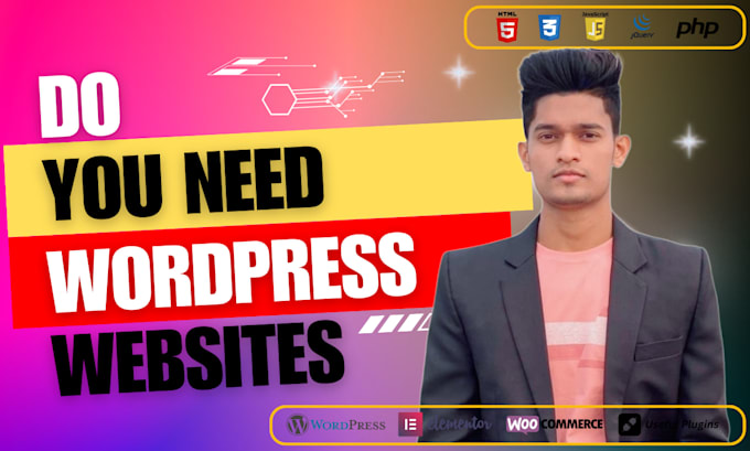 develop a responsive and mordern website for your business