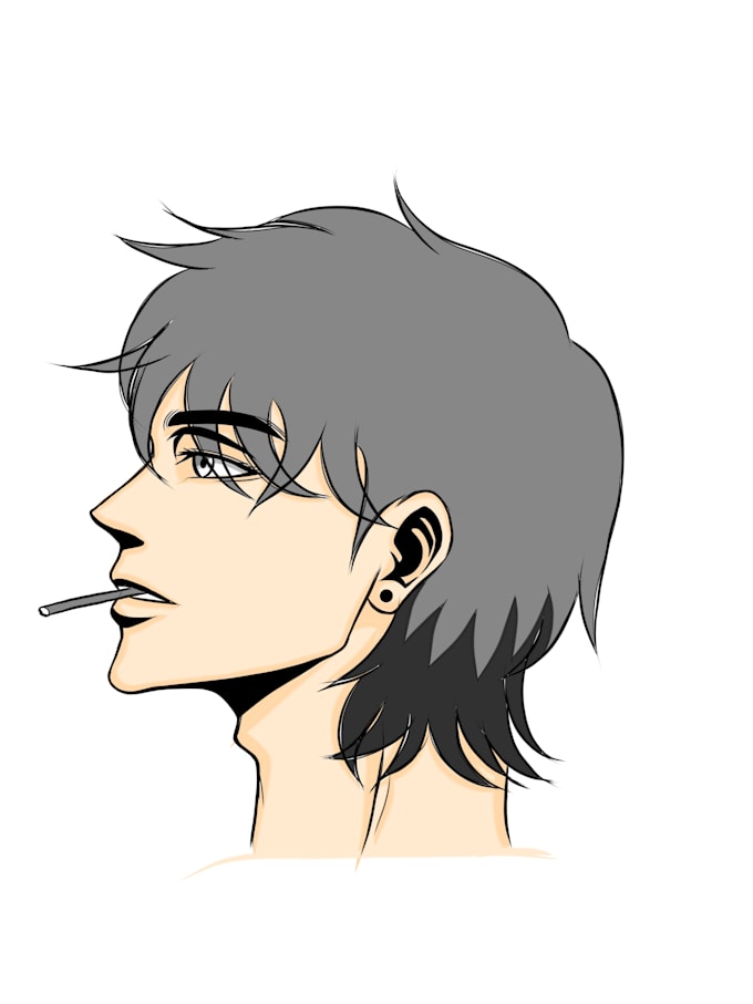 sketch anime heads for character designs just 1 day