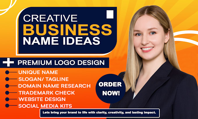 create your business name, slogan, logo and brand identity