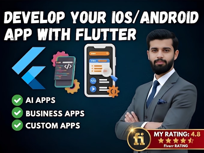 develop an ai powered flutter mobile app for android and ios with firebase