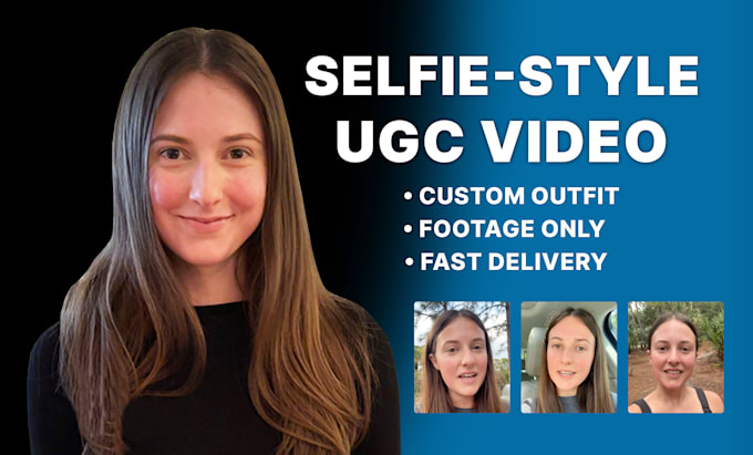record a female ugc selfie video