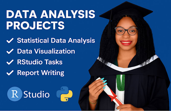 do any  statistical data analysis using r, python and spss