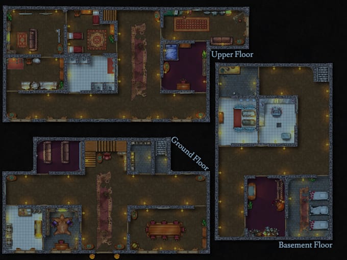 create high quality fantasy battle maps for ttrpgs