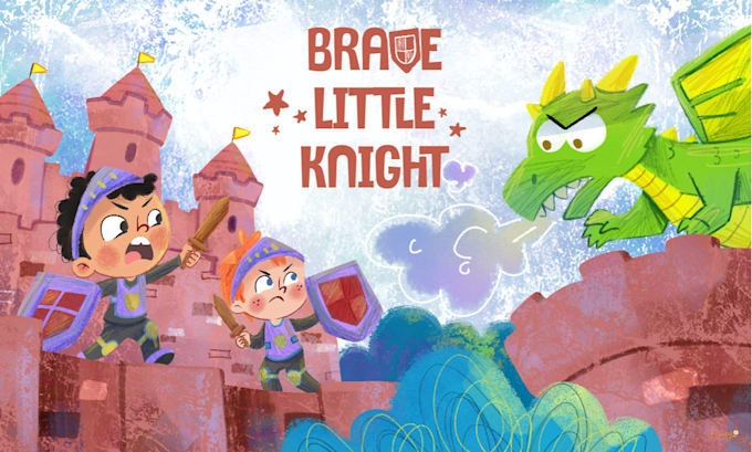 create whimsical children picture book illustration and cover for KDP