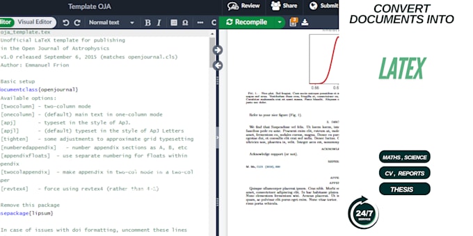 convert ms word file to latex format