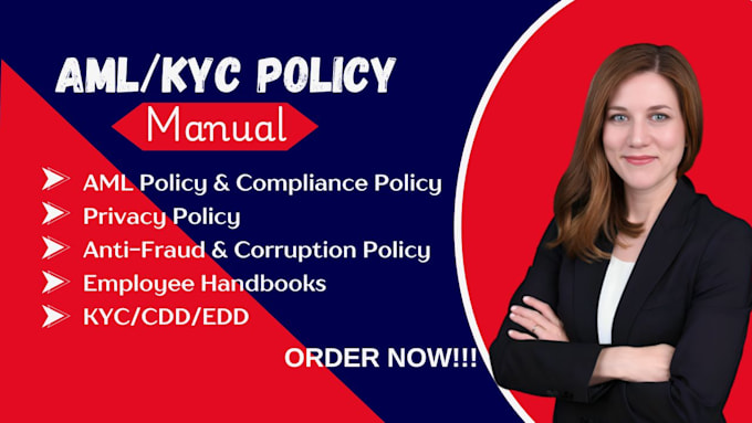 write your privacy policy, legal documents, aml kyc manual, terms and conditions