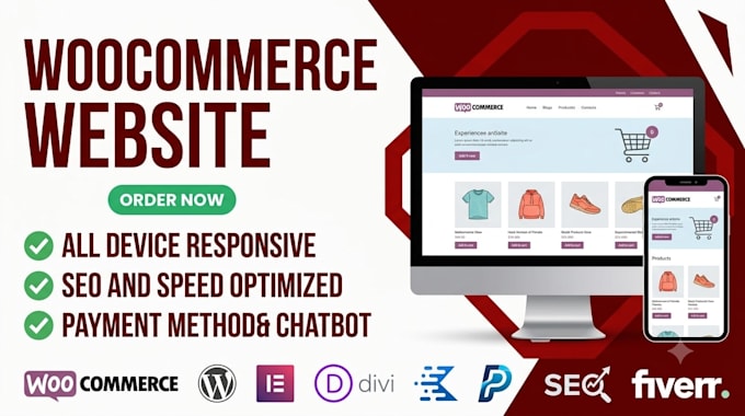 build your woocommerce or wordpress ecommerce website
