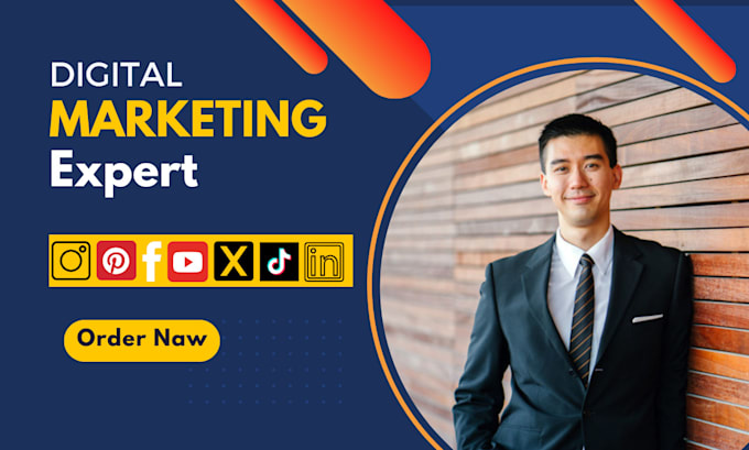 act as your helper with social media and digital marketing