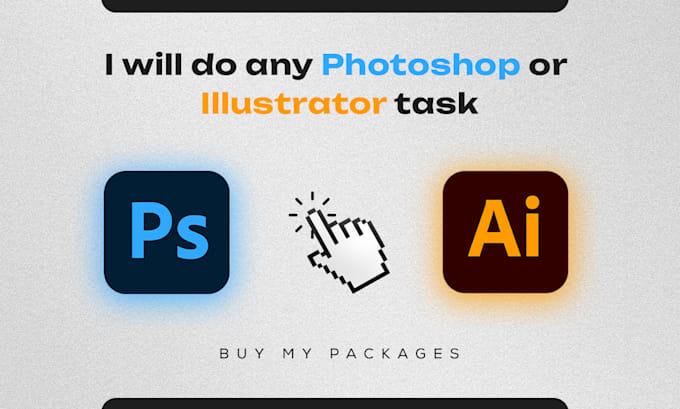 do any photoshop or illustrator task