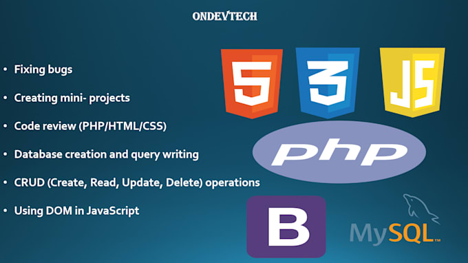 create a custom mini project with HTML CSS js PHP and mysql