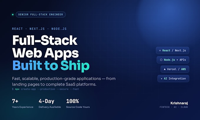 build a full stack web app with react, nextjs and nodejs