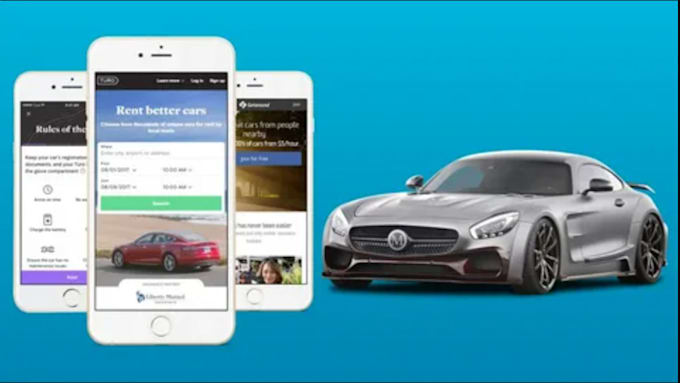 develop car rental app,  booking mobile app, marketplace, eco