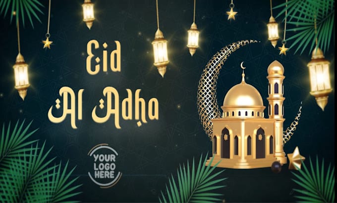 make this best eid al adha mubarak greetings video
