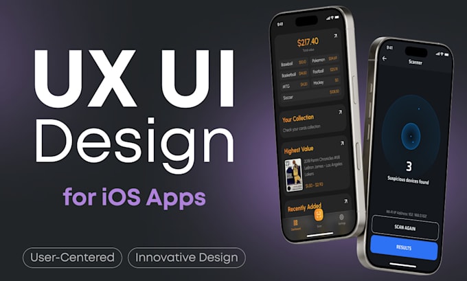 Make for you a high quality ux ui design for your ios mobile app by ...