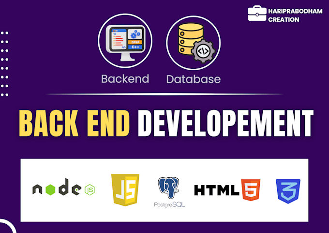 be your backend web developer in node js and nest js