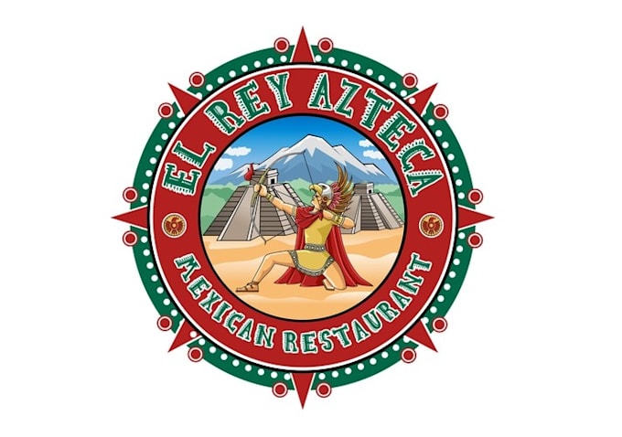 design warrior king mexican restaurant logo