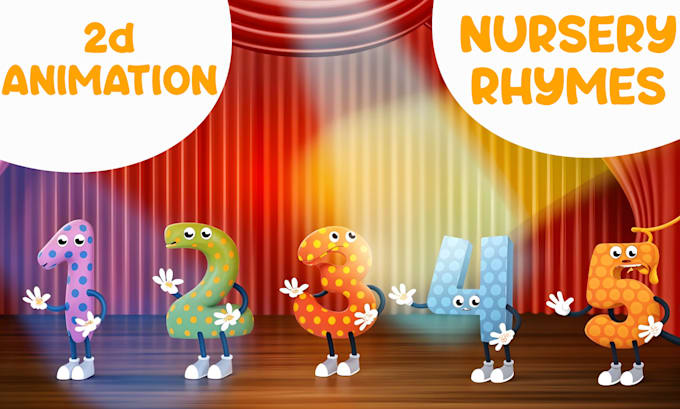 custom 2d animation for kids nursery rhymes and learning