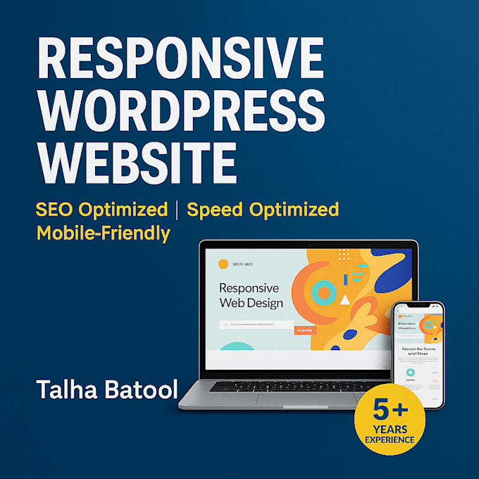 develop wordpress website with responsive web design