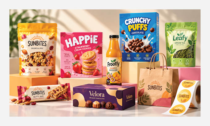 design custom box packaging, product labels and mailer boxes with 3d mockup