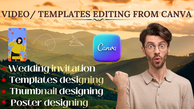 do video as well as template editing in canva