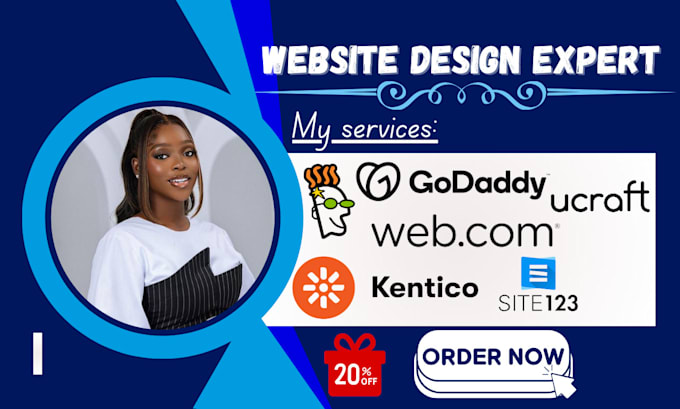 design and redesign wix development web com godaddy kentico godaddy airo cms