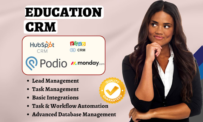 setup education crm hubspot zoho pipedrive zapier with workflow and automation