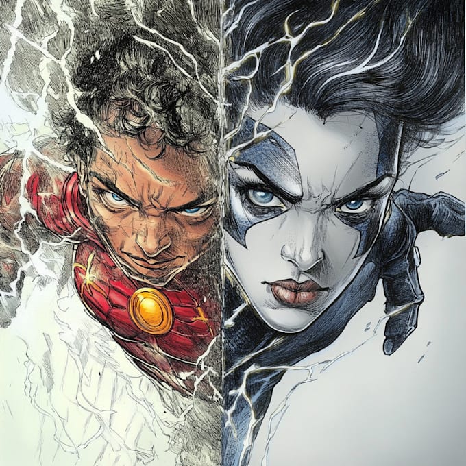 create amazing comic book cover or novel for you