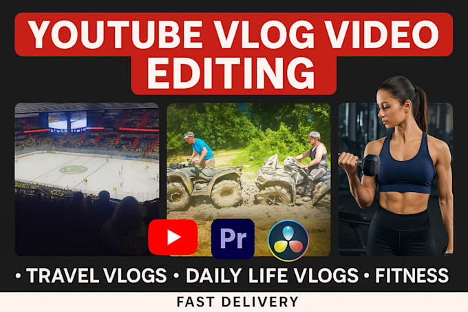 edit vlog, travel videos, and talking head youtube videos