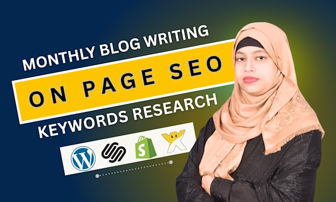 do monthly on page SEO with blog writing for your website
