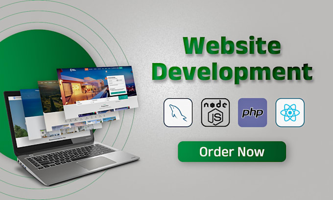 create full stack website with responsive web design