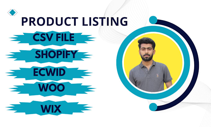 add, upload or import bulk products to shopify, woocommerce, wix, ecwid listing