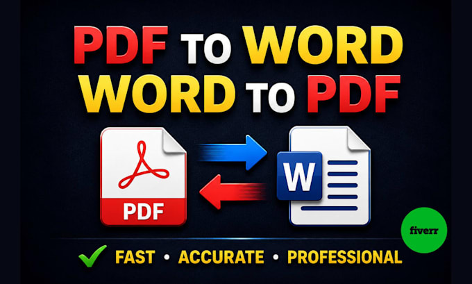 do pdf to word, word to PDF conversion with accurate formatting